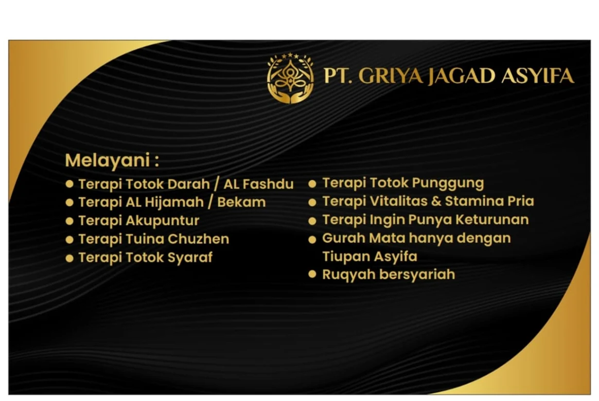 Poster daftar layanan Griya Jagad Asyifa