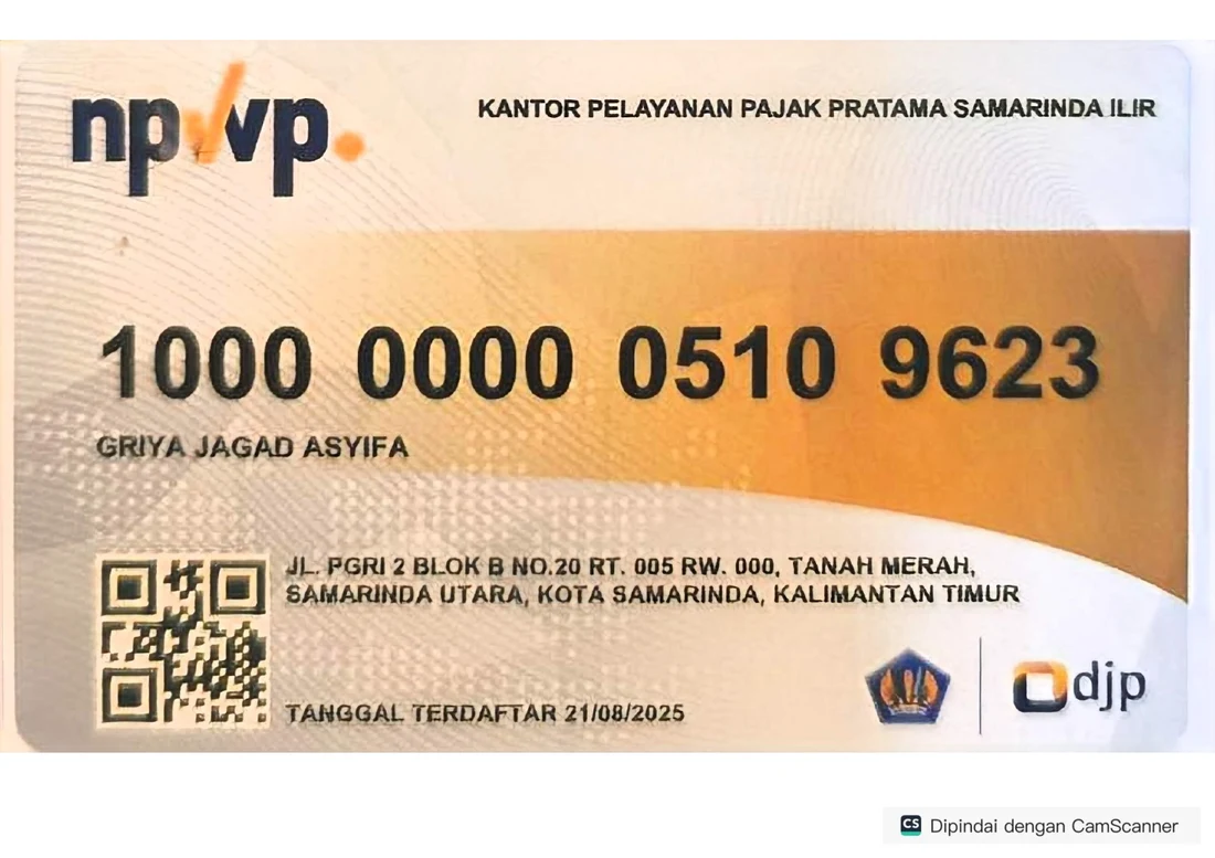 NPWP Griya Jagad Asyifa